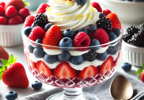 Dreamy Berries and Cream Dessert A Perfect Blend of Freshness and Sweetness