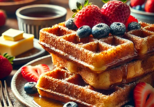 French Toast Waffles A Crispy, Fluffy Fusion Breakfast