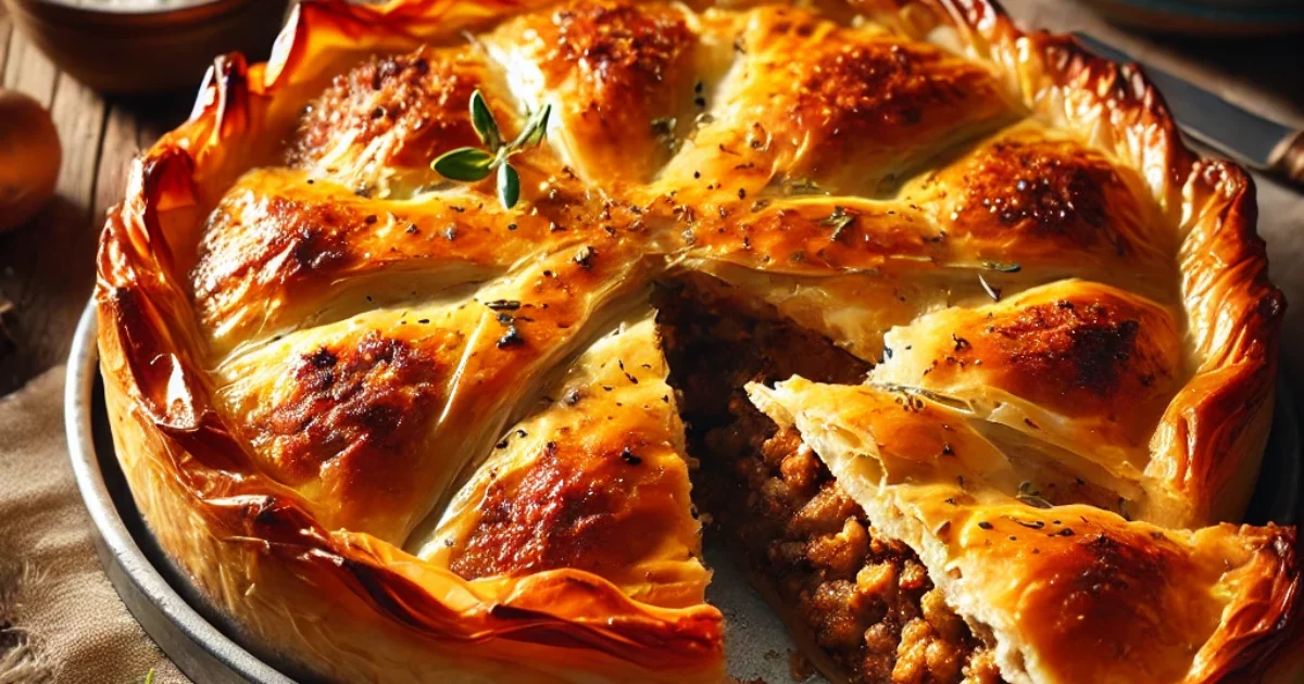 Greek Meat Pie (Kreatopita) A Hearty, Flavorful Tradition