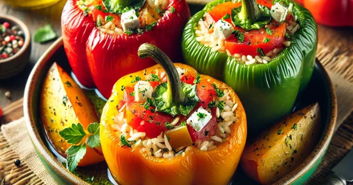 Greek Stuffed Peppers (Gemista) A Taste of the Mediterranean in Every Bite