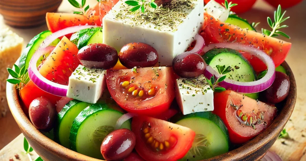 Greek Village Salad (Horiatiki) A Fresh and Flavorful Classic