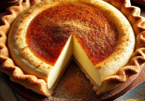 Indiana Sugar Cream Pie Creamy Filling and Nutmeg-Spiced Crust