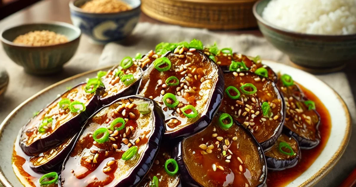 Irresistible Chinese Eggplant with Garlic Sauce