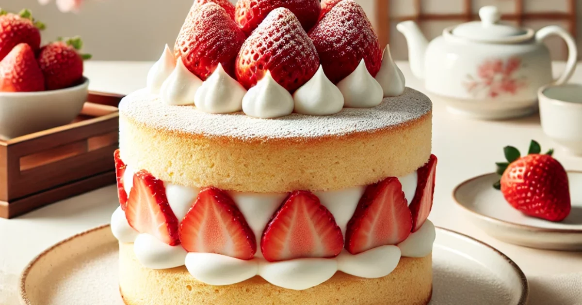 Japanese Strawberry Sponge Cake