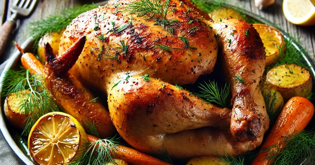 Lemon Dill Roasted Chicken