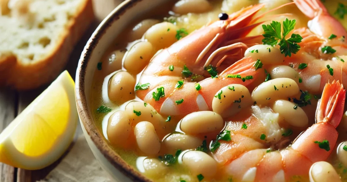 Lemony Shrimp and Bean Stew A Bright and Comforting Dish