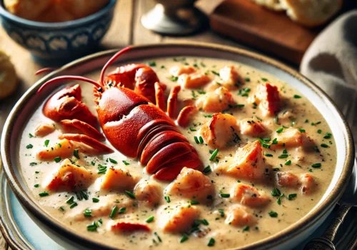 Maine Lobster Stew A Creamy, Luxurious Soup with Fresh Lobster Chunks