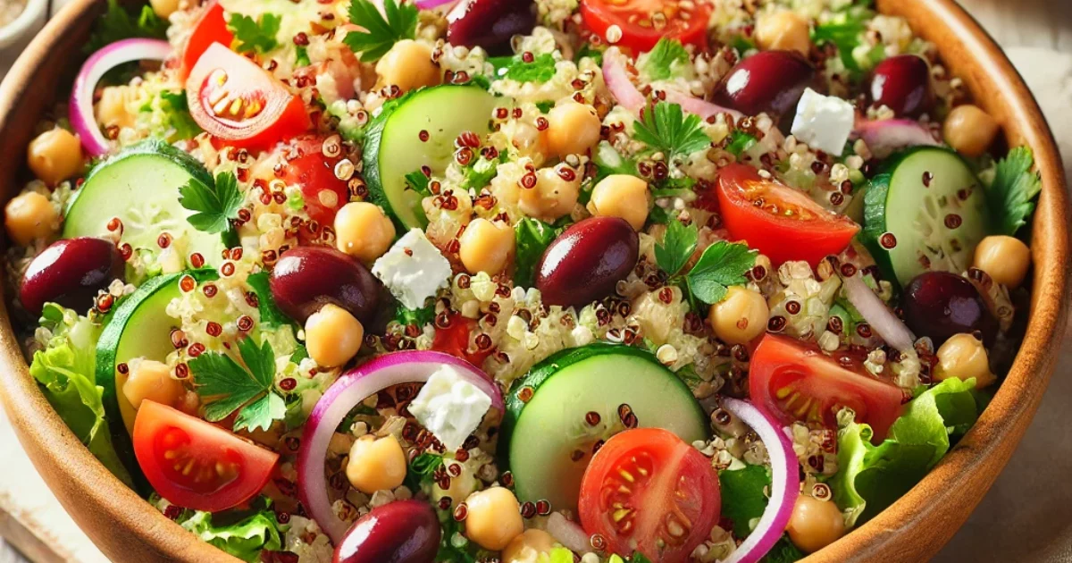 Mediterranean Quinoa Salad with Chickpeas A Healthy and Flavorful Dish