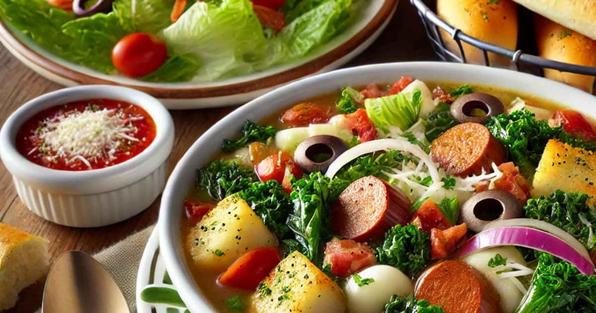Olive Garden-Inspired Soup, Salad, and Breadsticks A Delicious Trio