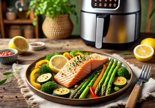 Perfectly Air-Fried Frozen Salmon A Quick and Healthy Delight