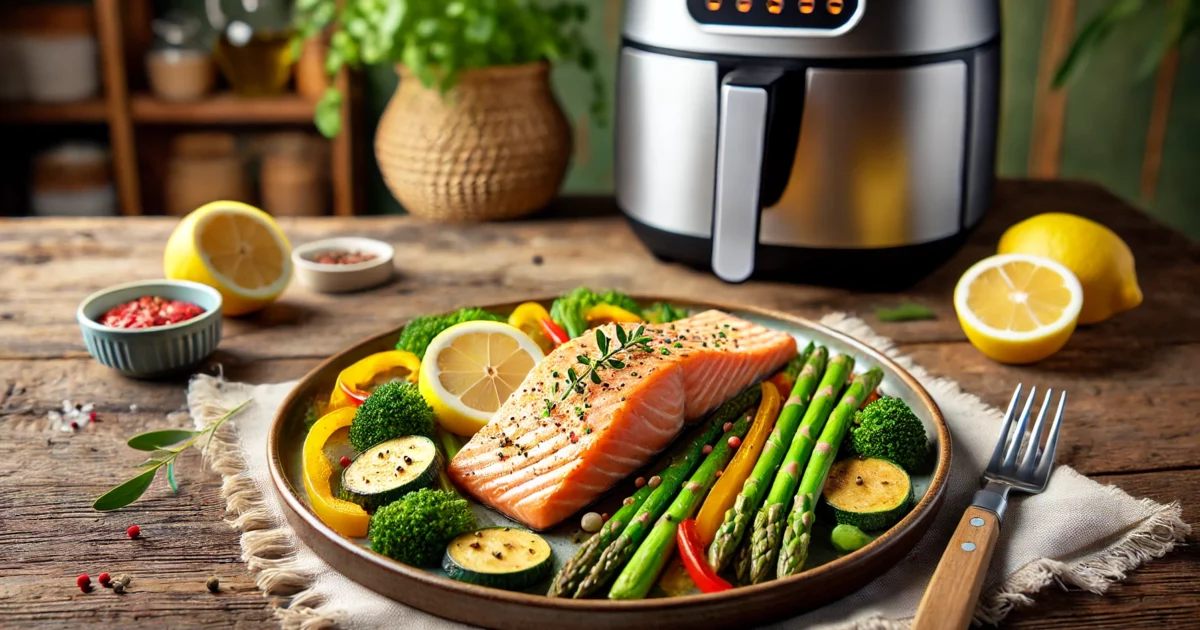 Perfectly Air-Fried Frozen Salmon A Quick and Healthy Delight