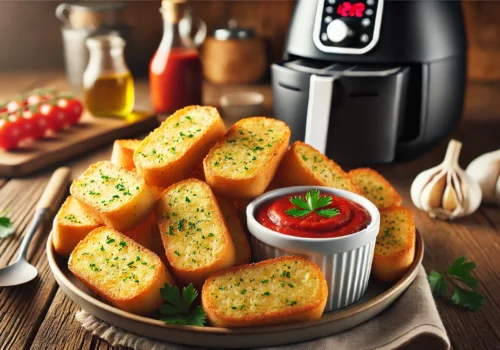 Perfectly Air-Fried Garlic Bread A Crispy, Flavorful Delight