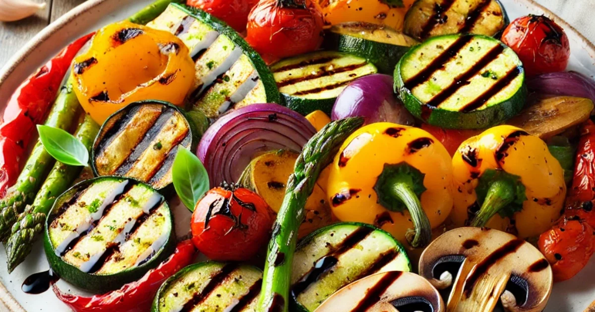 Perfectly Marinated Grilled Vegetables with Balsamic Glaze