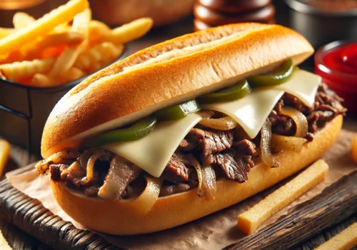 Philly Cheesesteak Sandwich with Provolone A Classic American Favorite