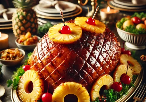 Pineapple Honey-Glazed Ham