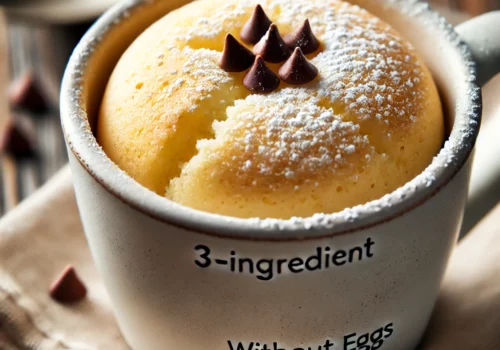 Quick and Easy 3-Ingredient Mug Cake (No Egg)