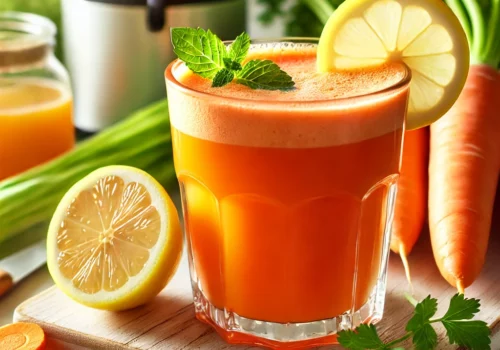 Refreshing Carrot and Celery Juice