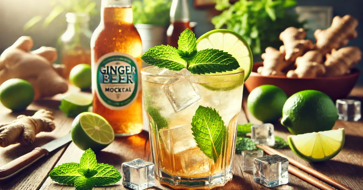 Refreshing Ginger Beer Mocktail A Zesty, Alcohol-Free Delight