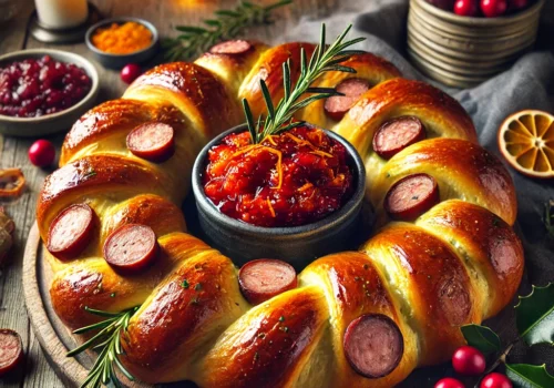 Sausage and Cheese Brioche