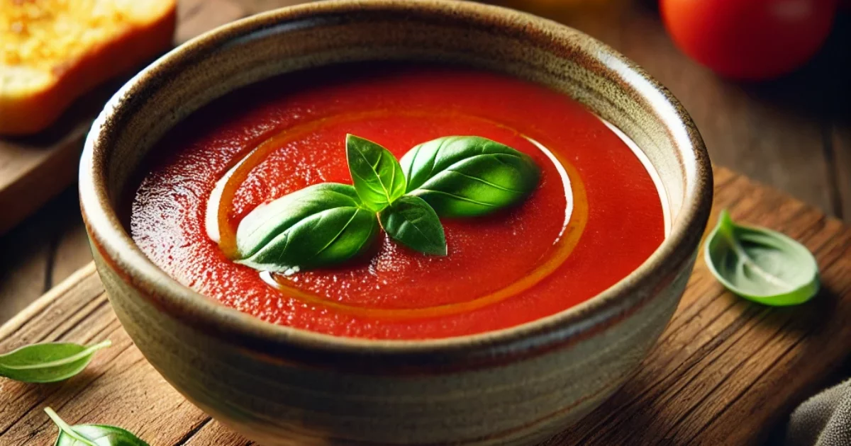 Simple 3-Ingredient Tomato Soup Comfort in a Bowl