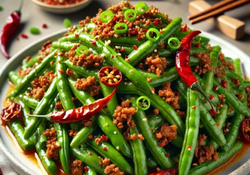 Spicy Sichuan Dry-Fried Green Beans A Flavorful Explosion of Heat and Umami