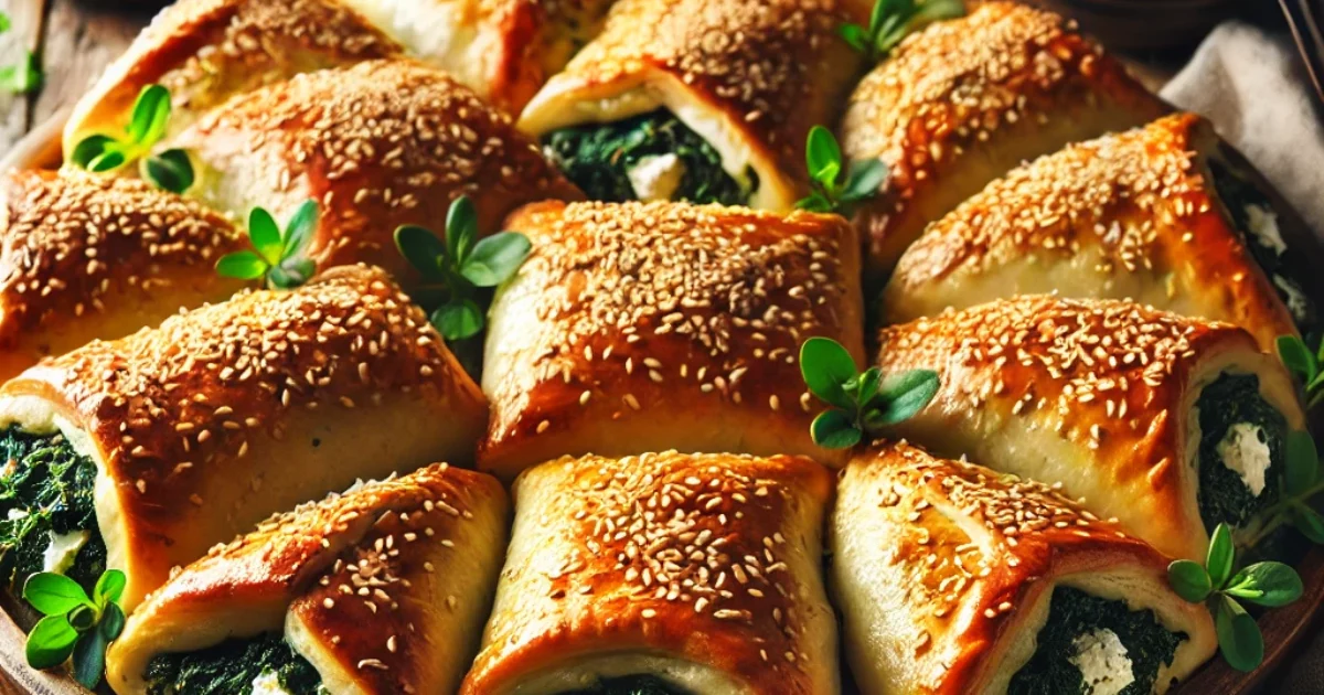Spinach and Feta Bourekas with Sesame: A Savory and Flaky Delight ...