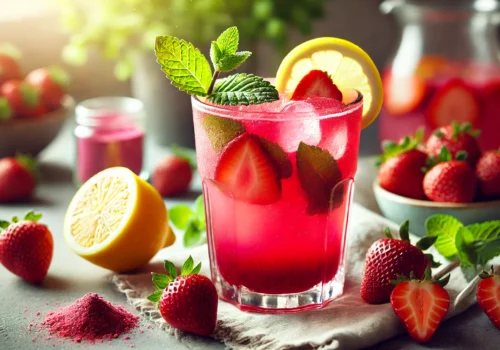 Strawberry Acai Lemonade Refresher Recipe