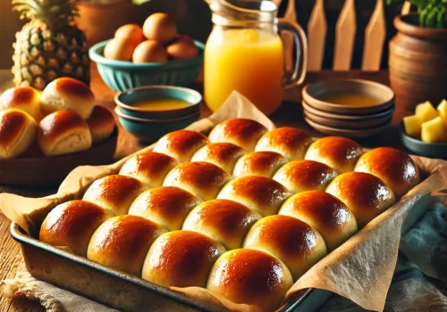 Sweet Hawaiian Dinner rolls