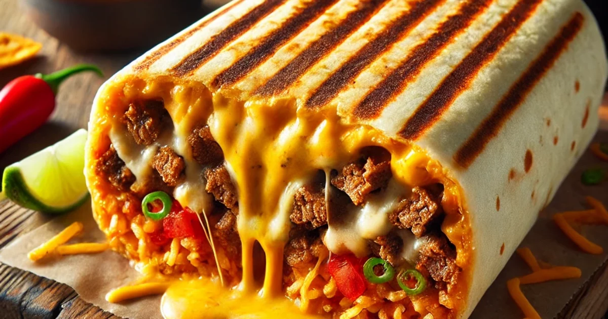 Taco BellInspired Grilled Cheese Burrito A Cheesy, FlavorPacked