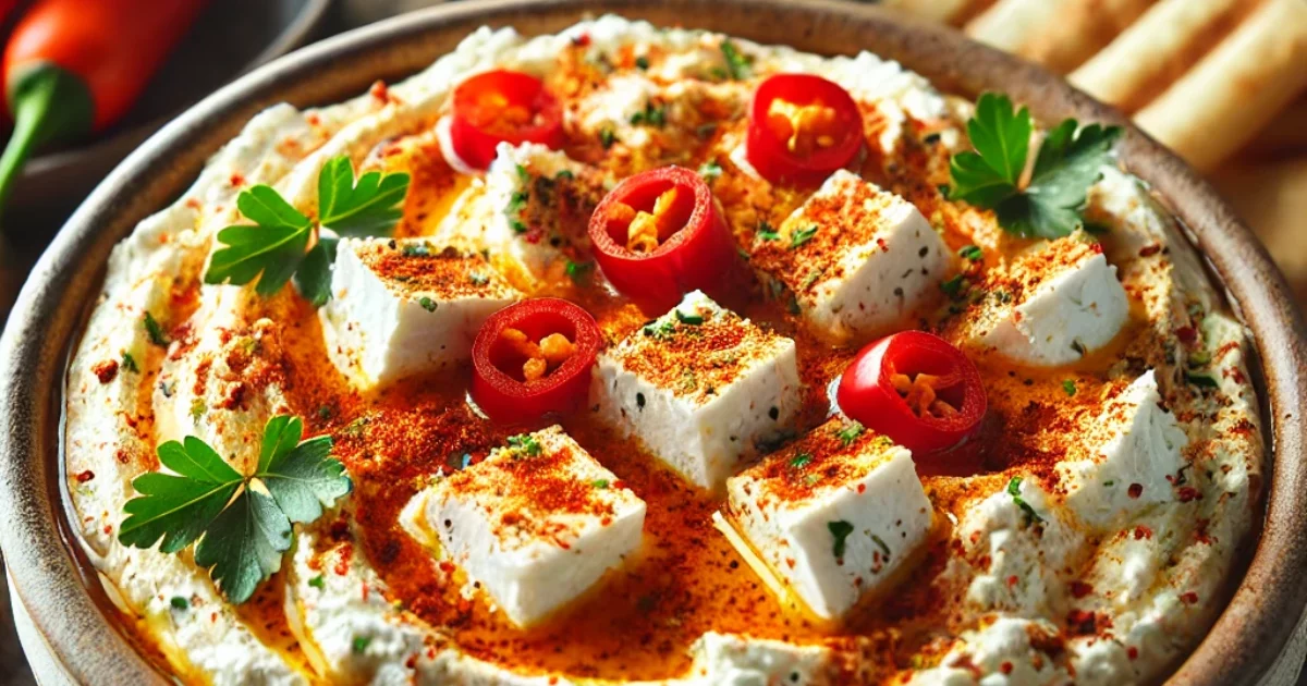 Tirokafteri (Spicy Feta Cheese Dip) A Flavorful Greek Delight