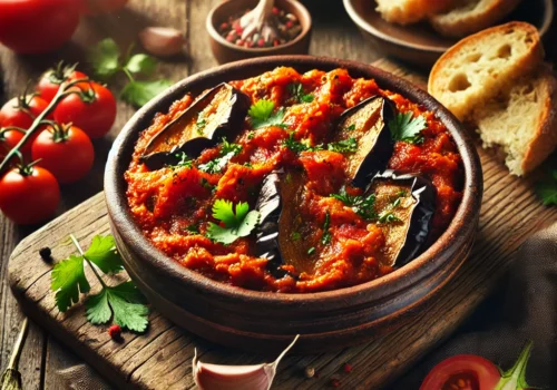 Zaalouk with Roasted Eggplant A Smoky, Flavor-Packed Moroccan Dip