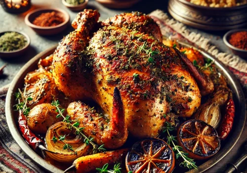 Za’atar-Spiced Roasted Chicken with Sumac