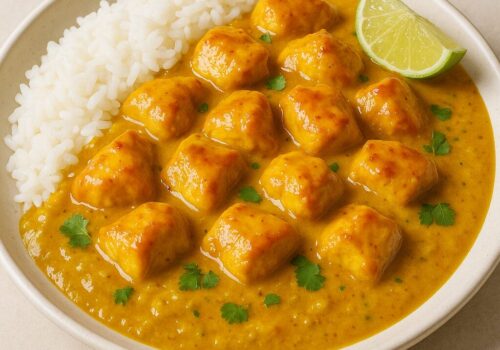 Chicken with Banana Curry Sauce