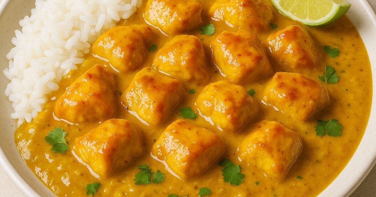 Chicken with Banana Curry Sauce