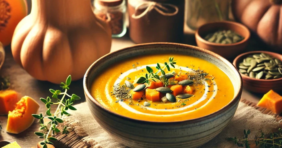 Butternut and Sweet Potato Soup