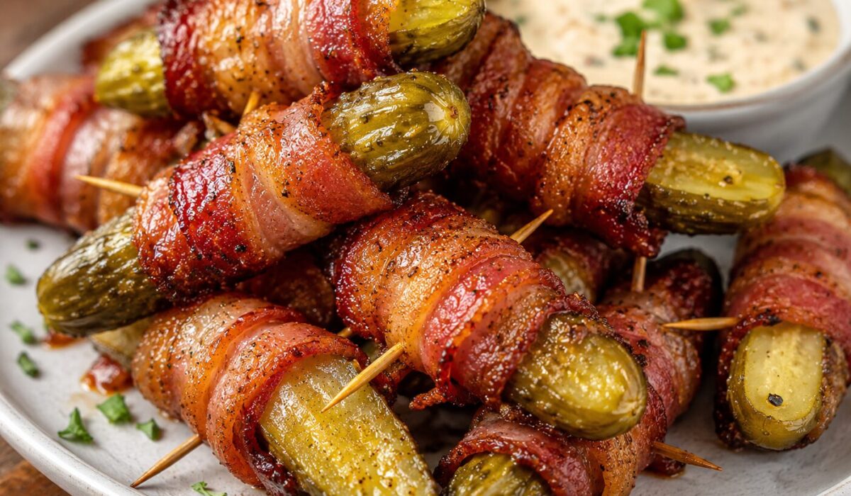 Bacon-Wrapped Pickles