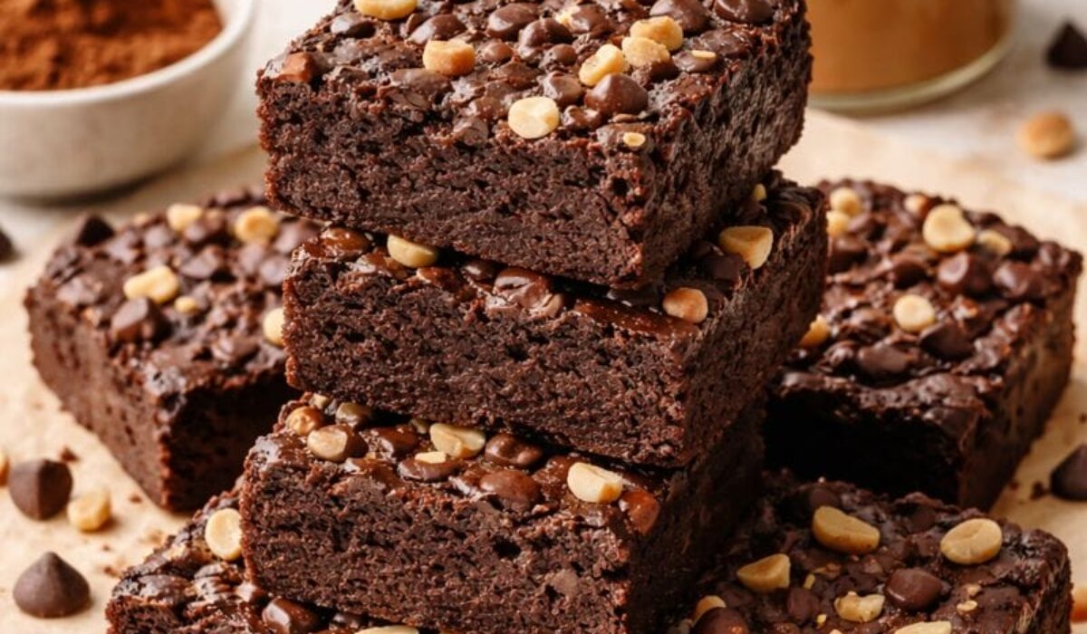 3-Ingredient Protein Brownies