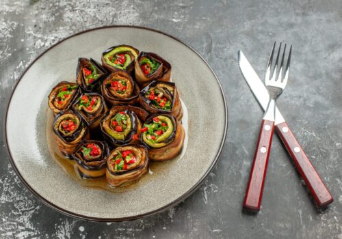 Eggplant Moussaka Rolls
