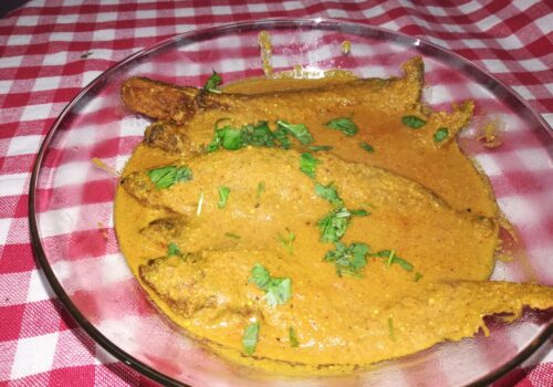 Bengali fish curry with mustard sauce