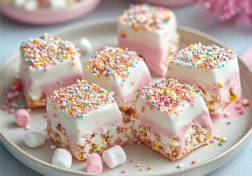Rice crispy treats with marshmallow fluff