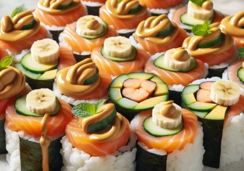 peanut butter sushi