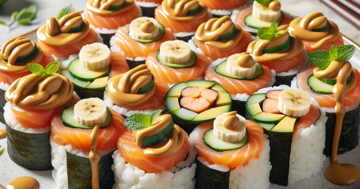 peanut butter sushi
