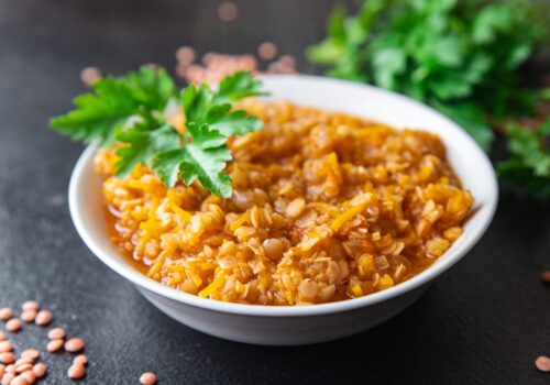 Masoor dal tadka with jeera rice