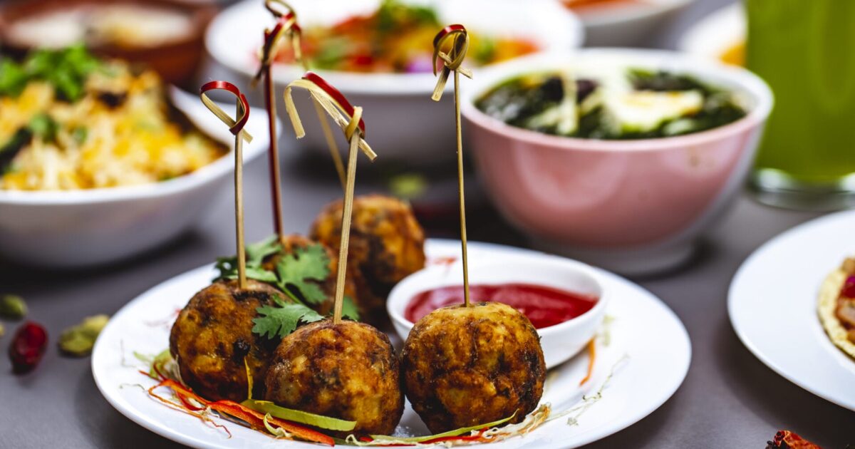 Kashmiri dum aloo with yogurt gravy